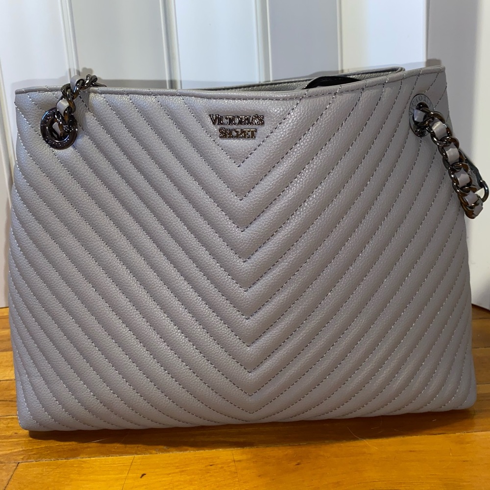 Gray/Purple Victoria Secret Purse